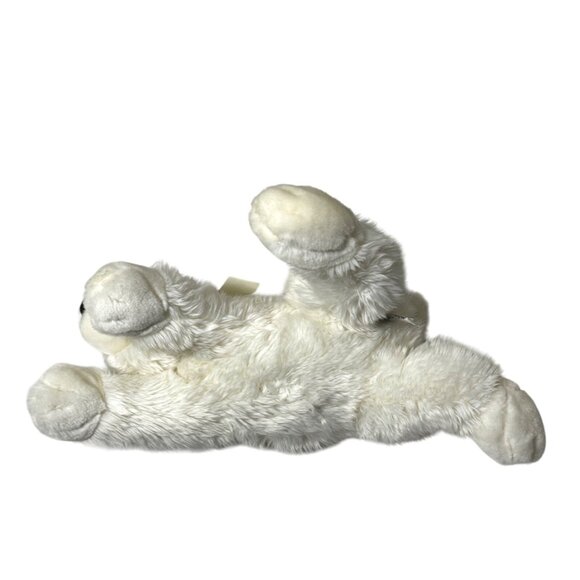 Russ Berrie Snoozer Sleepy White Polar Bear Stuffed Plush Snore Sounds - Picture 2 of 9